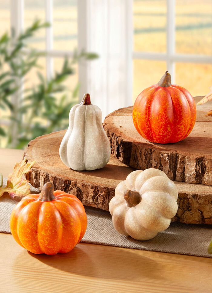 Deko-K&uuml;rbisse, 4er-Set 