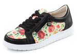 ELENA EDEN, stilvolle Damen-Sneaker, Weite G, mit herausnehmbarem Fu&szlig;bett SCHWARZ