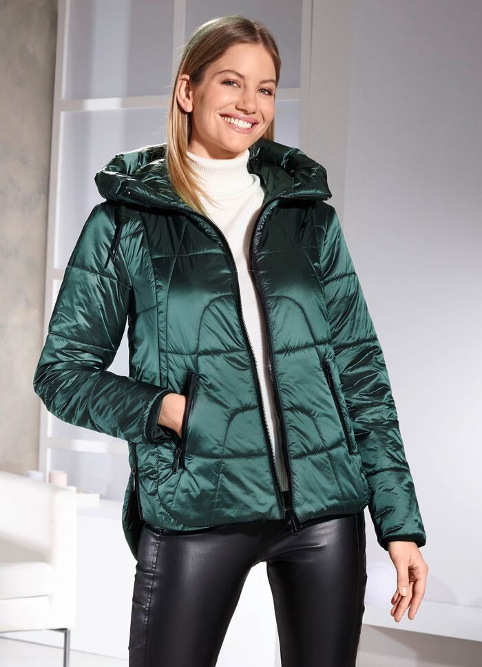 Jacke in 2 Farben FLASCHENGR&Uuml;N