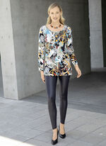 Faszinierendes Longshirt mit dekorativer Strasszier 