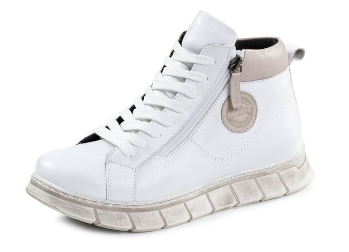 Gemini Schn&uuml;r-Bootie aus weichem Rind-Nappaleder 