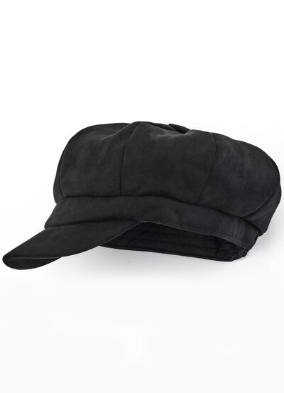 Elegante Damen-Ballonmütze, mit rückwärtigem Elastikeinsatz 