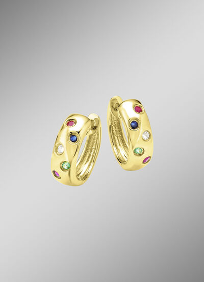 Strahlende Eleganz: Creolen mit echten Edelsteinen 