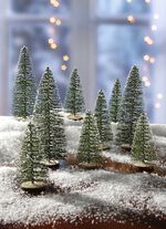 Tischdeko Tannenbäumchen, 9er-Set 