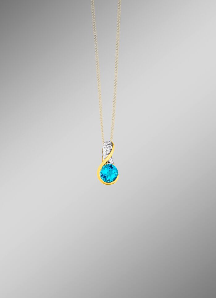 Bezaubernder Anh&auml;nger mit Blautopas 