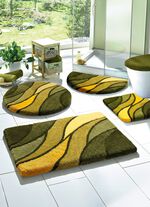 Kleine Wolke Badgarnitur in Table Tuft Qualit&auml;t GR&Uuml;N