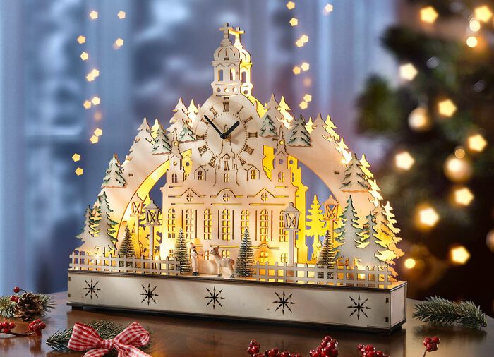 Lichterbogen mit Uhr 