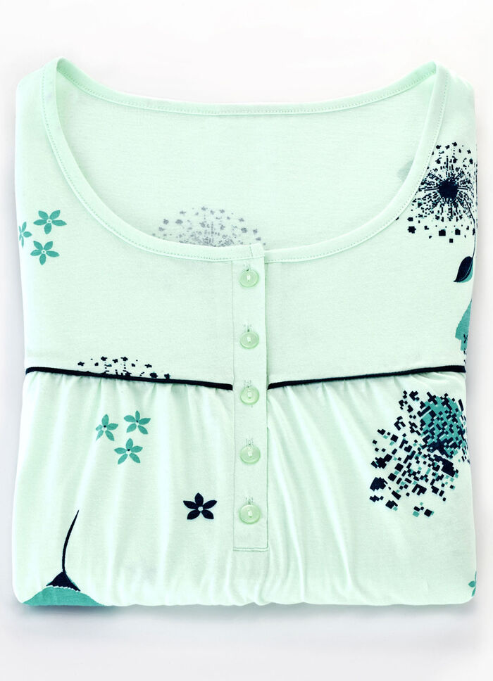 Zweierpack Nachthemden mit Knopfleiste und breiten Tr&auml;gern  