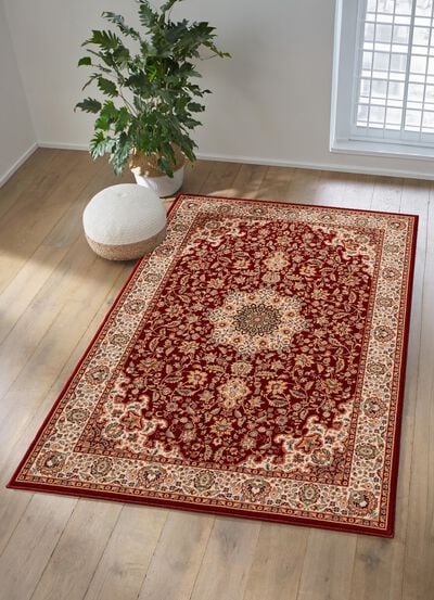 Klassisch gemusterte, gewebte Br&uuml;cken und Teppiche 