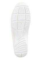 Waldl&auml;ufer, bequeme Damen-Slipper, Weite H, mit herausnehmbarem Fu&szlig;bett WEISS-BUNT