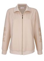 Sweatjacke mit seitlichen Eingrifftaschen 