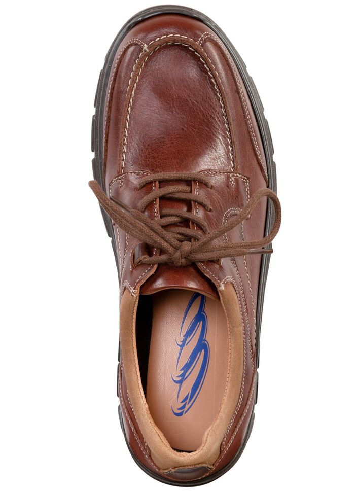 Schn&uuml;rschuh mit Kontrast-Eins&auml;tzen BRAUN