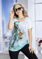 Shirt mit farbbrillantem Inkjet-Druck 
