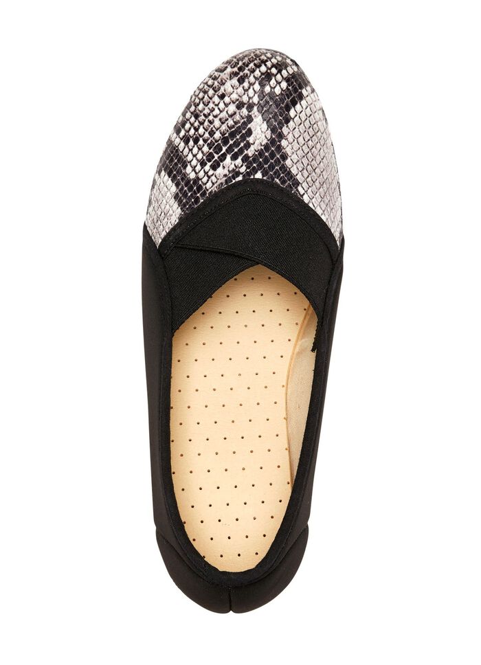 Slipper aus elastischem Textilmaterial 