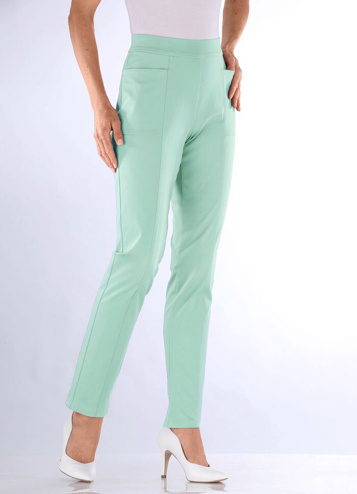 Hose mit abgesteppten Teilungsn&auml;hten 