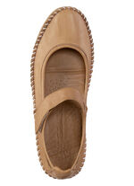 Gemini Mokassin-Slipper mit dezenter Knitter-Struktur CAMEL