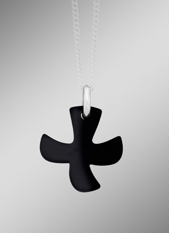 Mattierter Tauben-Kreuz-Anh&auml;nger 