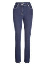 Jeans in klassischer 5-Pocket-Form DUNKELBLAU