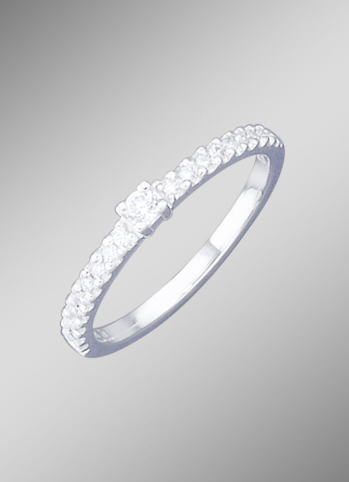 Damenring mit lupenreinen Brillanten 