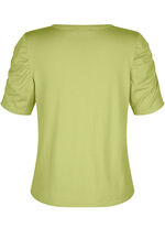 Pullover mit Raffung an den Ärmeln 