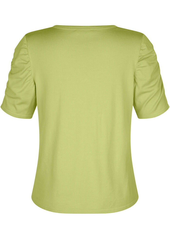 Pullover mit Raffung an den Ärmeln 