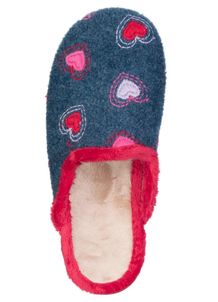 Laurina, warme Damen-Hausschuhe, mit Pl&uuml;sch 