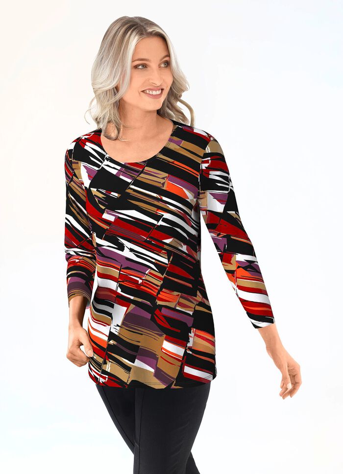 Shirt mit 3/4-langen &Auml;rmeln 