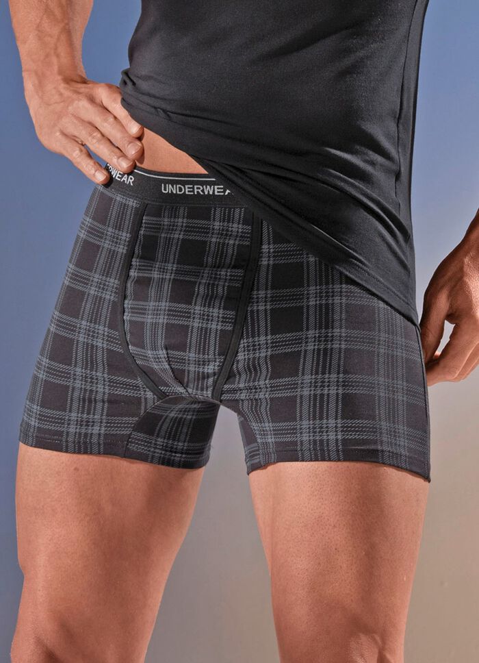 Dreierpack Pants mit Karodessin 