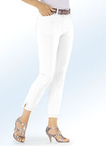 Hose in 7/8-L&auml;nge und 4-Pocket-Form WEISS