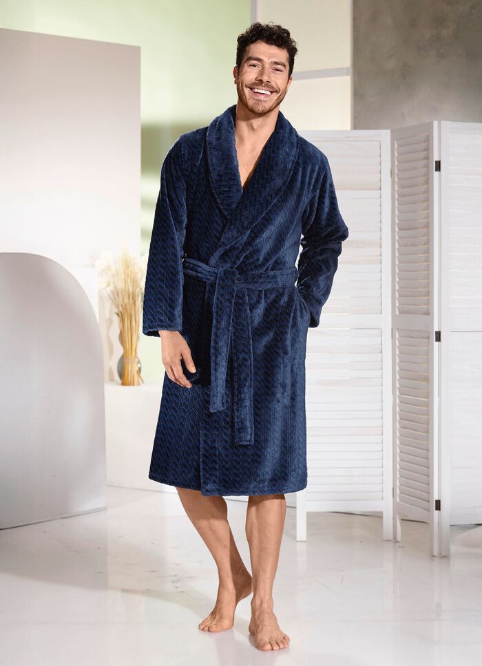 Hausmantel aus Microplüsch 