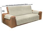 Wende-Schoner f&uuml;r Sessel oder Sofa BEIGE-BRAUN