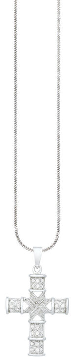 Toller Kreuz-Anh&auml;nger mit Diamanten 