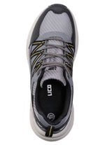 Atmungsaktive Herren-Sneaker, mit Klimamembrane GRAU-SCHWARZ