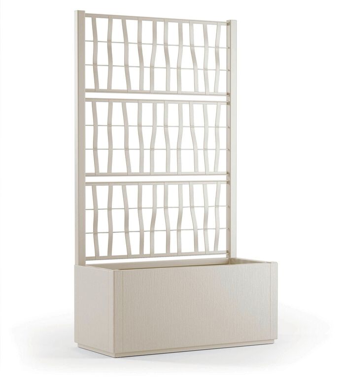 Pflanzkasten aus recyceltem Polypropylen WEISS