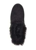 Gemini Pantoffel aus weichem, bestem Veloursleder SCHWARZ