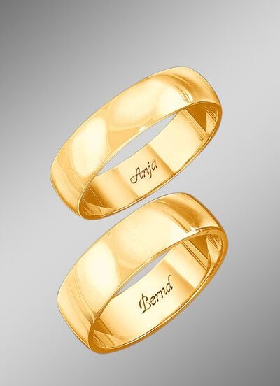 Schwerer, gl&auml;nzender Trauring 