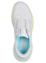 SKECHERS Sneaker mit geformter Slip-Ins Fersenplatte EISGRAU-MULTICOLOR