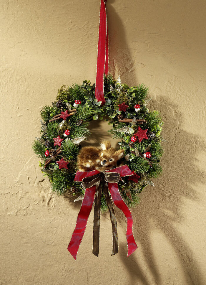 Wandkranz mit Rehkitz 