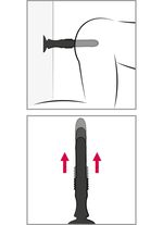 Massageger&auml;t mit Saugfu&szlig; und Sto&szlig;funktion 