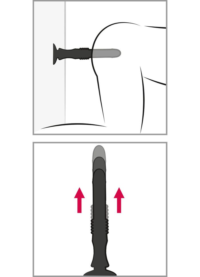 Massageger&auml;t mit Saugfu&szlig; und Sto&szlig;funktion 