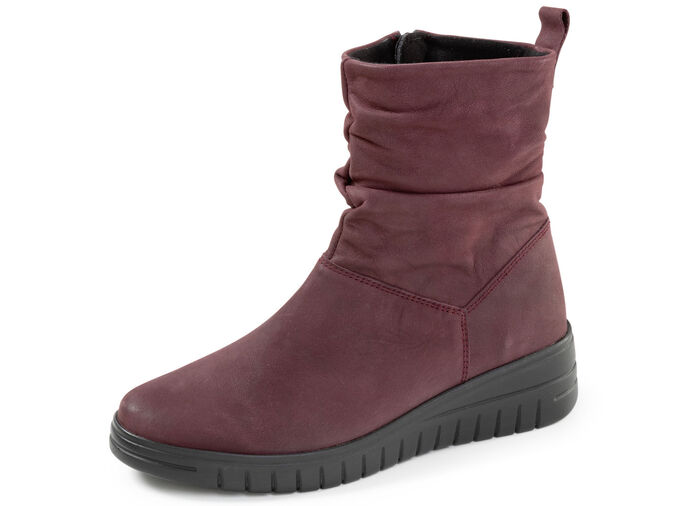 ELENA EDEN, bequeme Damen-Stiefeletten, Weite H, mit herausnehmbarem Fußbett BORDEAUX