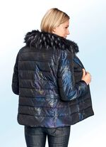 Jacke mit Bl&auml;tterdruck 