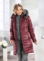 Kurzmantel mit seitlicher Längssteppung KASTANIE