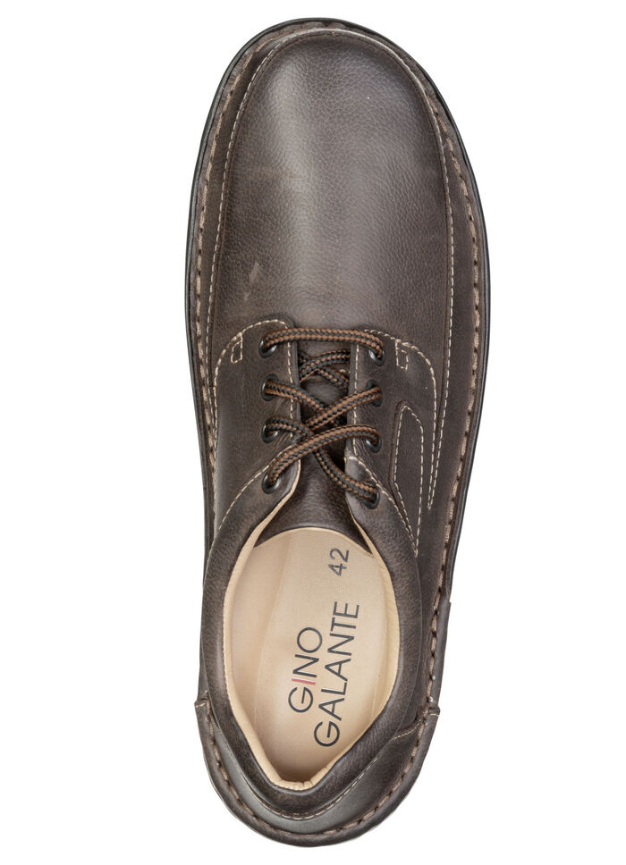 GINO GALANTE, klassische Herren-Schnürschuhe, mit herausnehmbarem Fußbett MARONE