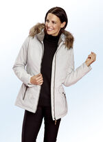 Funktionsjacke mit seitlichen Taillengummizügen 