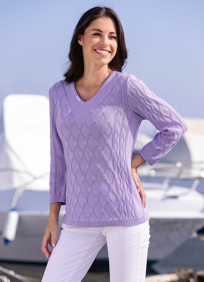 Pullover mit Strukturdessin 