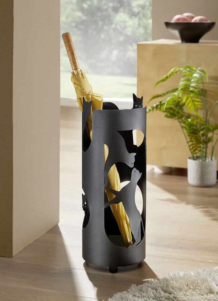 Schirmständer Katze aus Eisen 