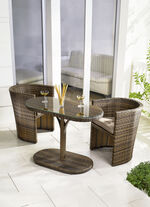 Hartman Balkon-Möbel, 3-teilig BRAUN