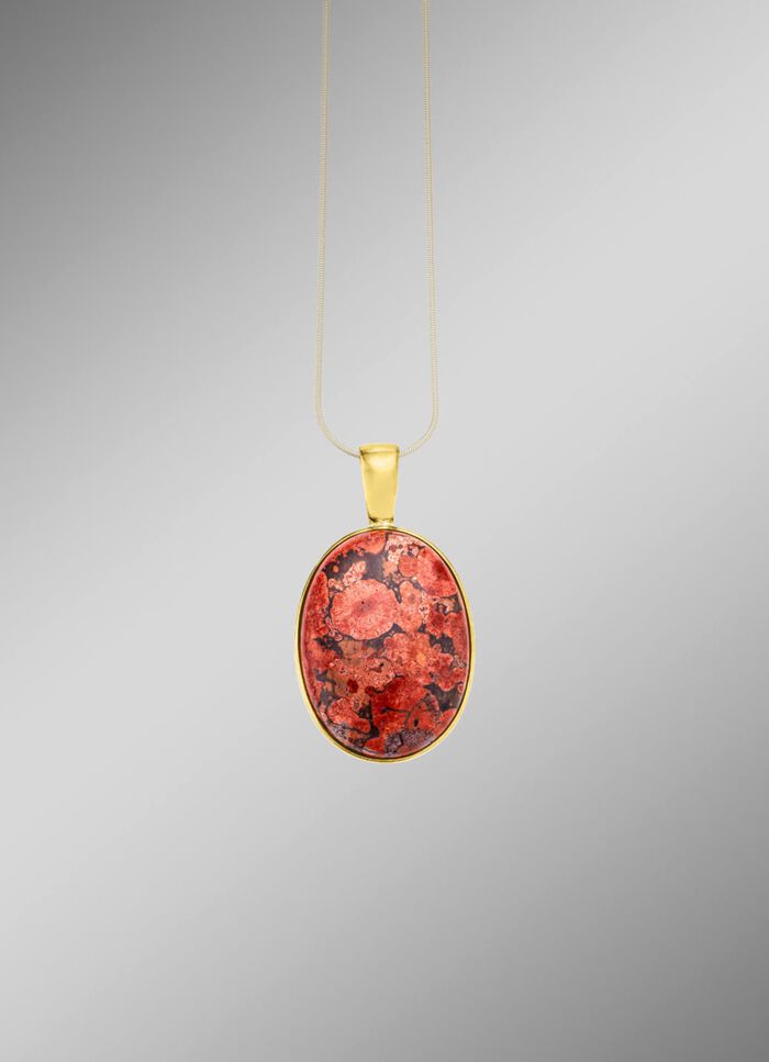 Sch&ouml;nes Unikat: Anh&auml;nger mit Flower Opal 