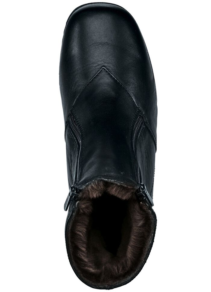 Stiefelette mit zwei seitlichen Rei&szlig;verschl&uuml;ssen SCHWARZ